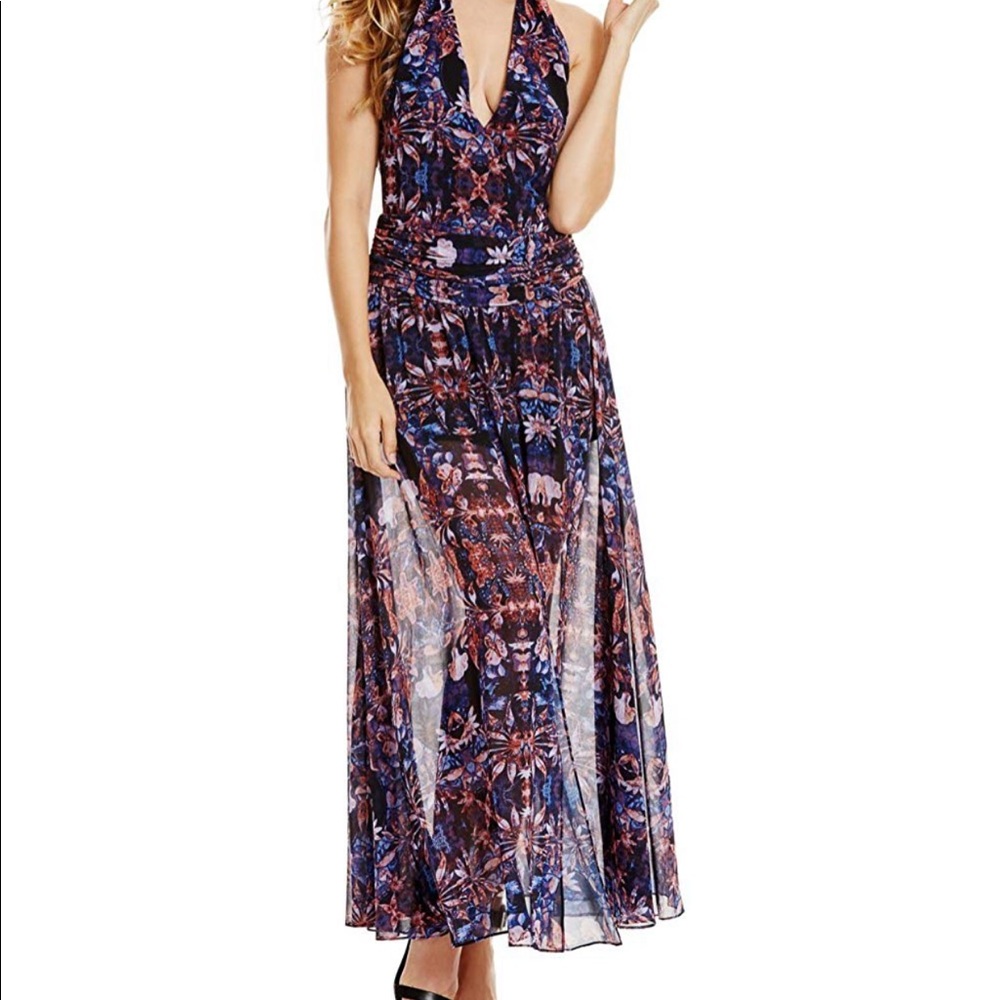 NEW GUESS BY MARCIANO BOHEMIAN RHAPSODYS MAXI DRESS S